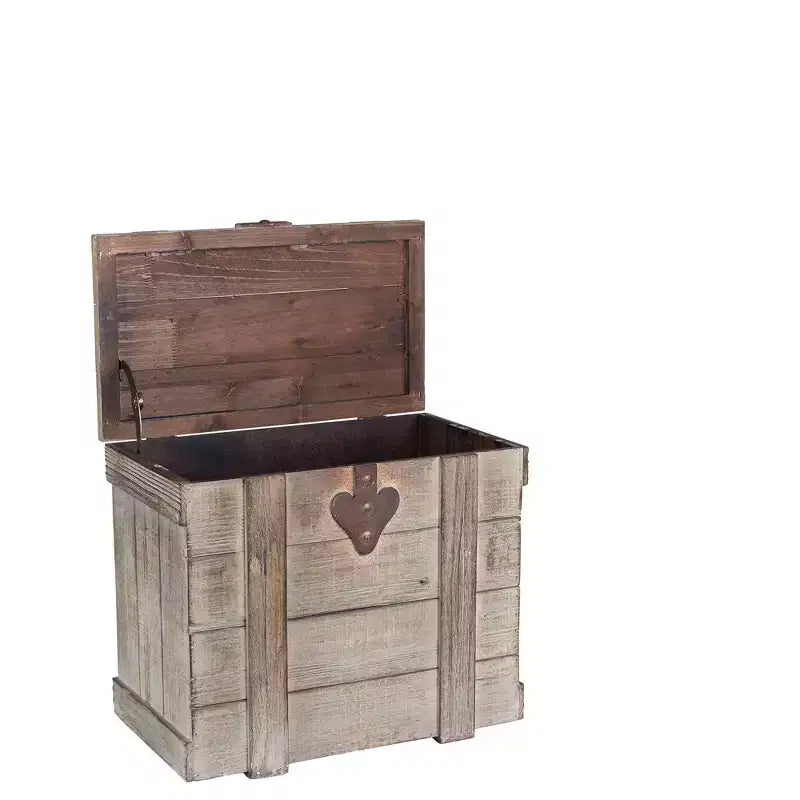 Cofanetto Decorativo Anticato Piccolo Household Essentials: Baule Contenitore Multicolore per Tutte le Età, 19" x 11" x 15,75"