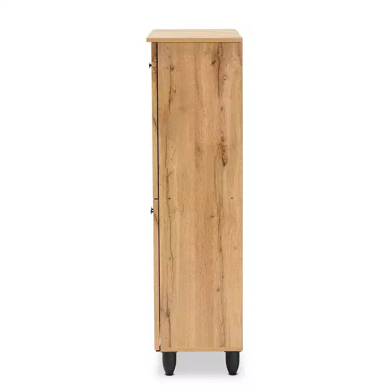 Scarpiera Winda Wood a 4 Ante: Capacità 18 Paia, Circolazione Aria - Baxton Studio
