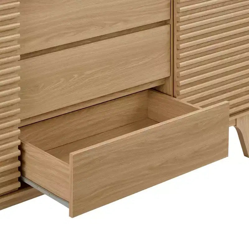 Credenza o tavolo da buffet Render da 63" o supporto TV - Quercia - Modway: Mobile contenitore multimediale di metà secolo