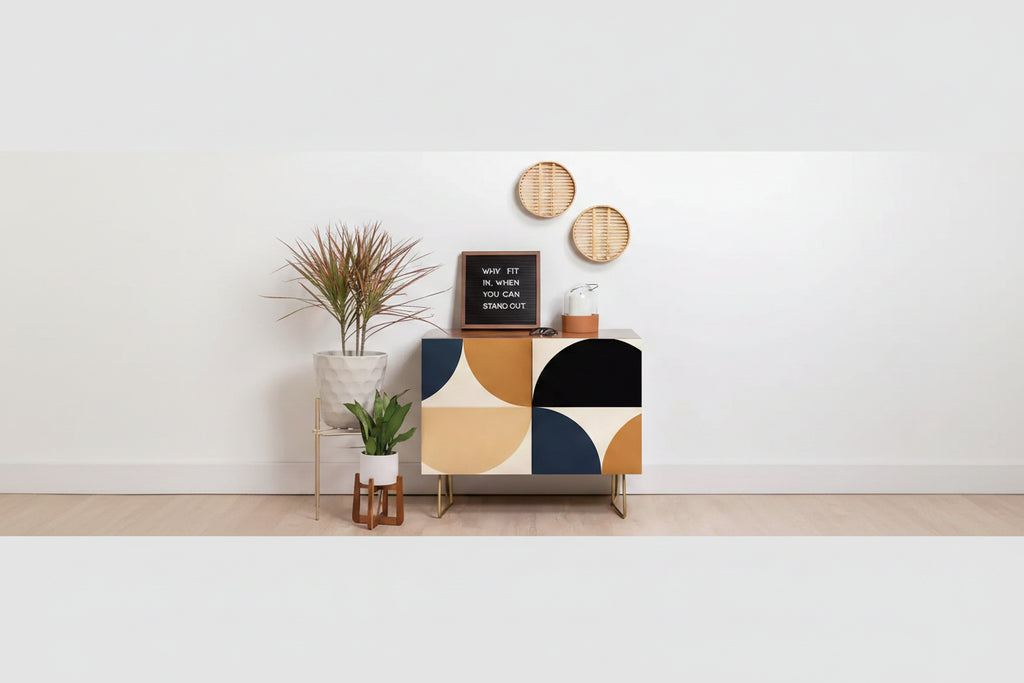 Color Poems Credenza Bassa Bold Minimalism XII Noce - Deny Designs
