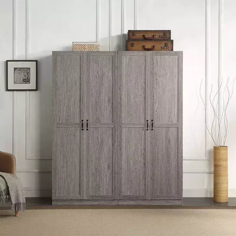 Set di 2 armadietti portaoggetti a 4 ripiani Hopkins Modern - Manhattan Comfort