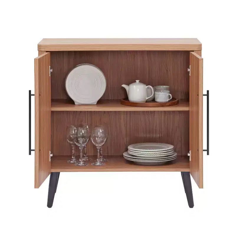 Manhattan Comfort Jodie Mobiletto d'Appoggio Moderno Mid-Century con 2 Ripiani